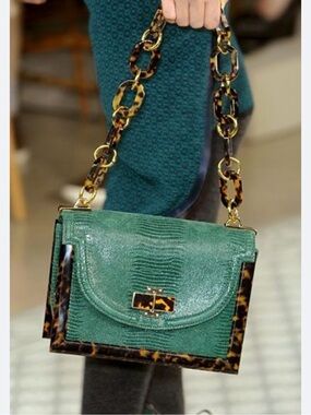 Tory Burch Green Lizard Bag